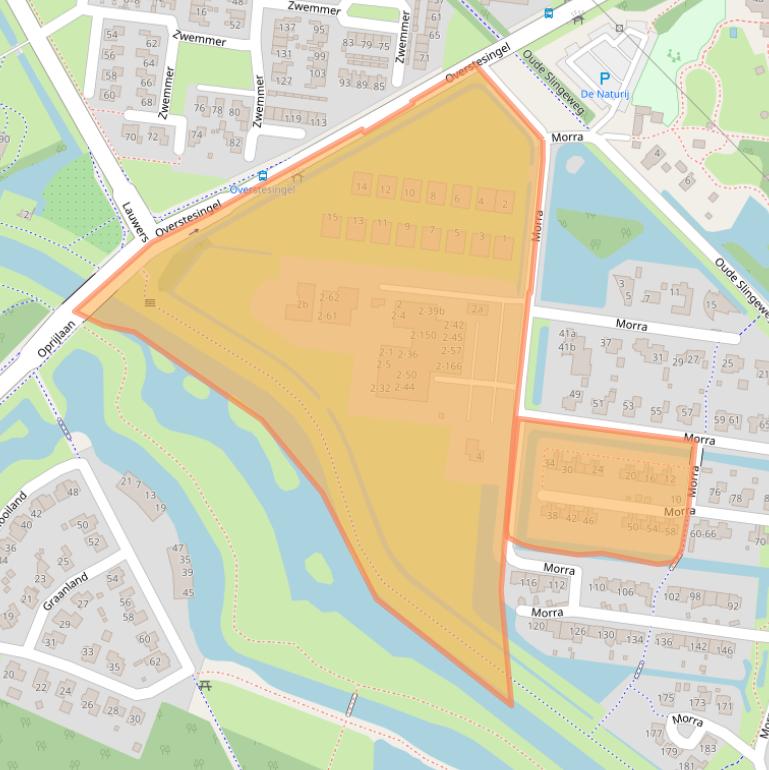 Kaart van postcodegebied 9204KH.