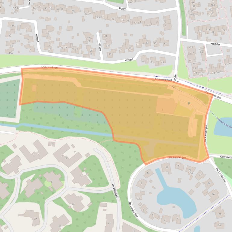 Kaart van postcodegebied 9204KJ.