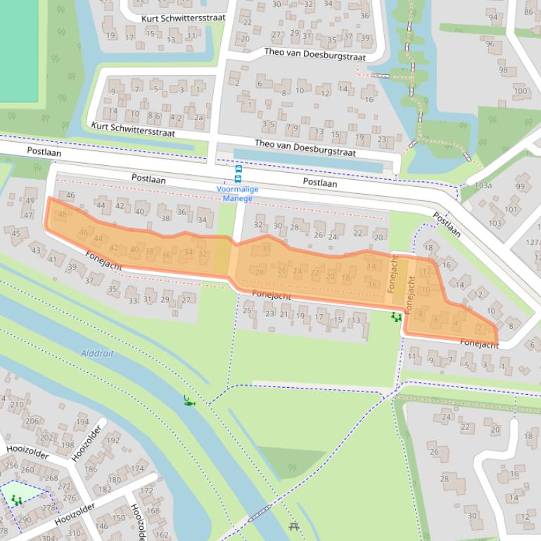 Kaart van postcodegebied 9204KN.