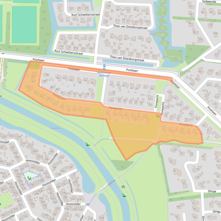 Kaart van postcodegebied 9204KP.