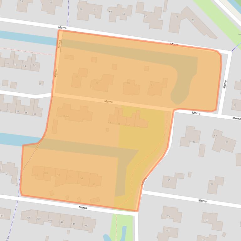 Kaart van postcodegebied 9204KR.