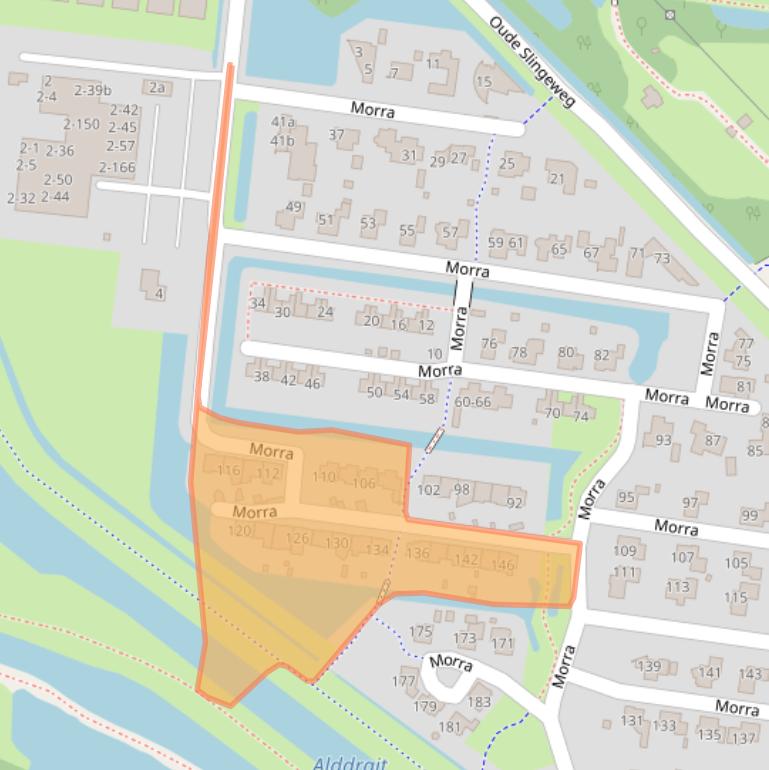 Kaart van postcodegebied 9204KS.