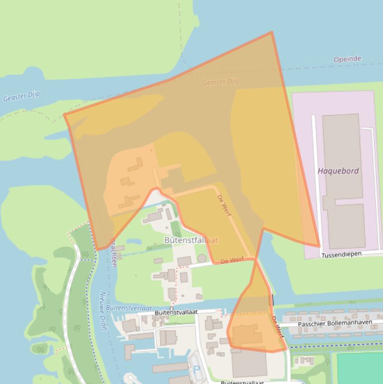 Kaart van postcodegebied 9204WV.