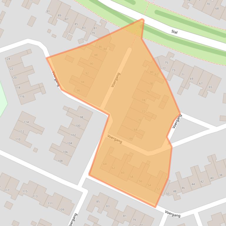 Kaart van postcodegebied 9205AR.