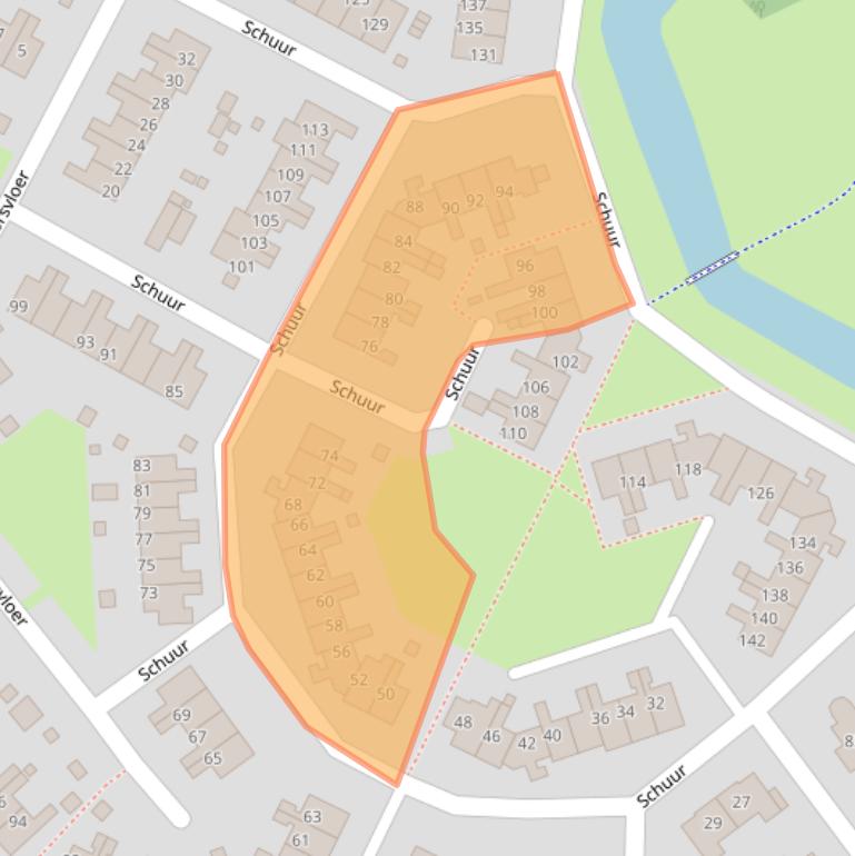 Kaart van postcodegebied 9205BB.