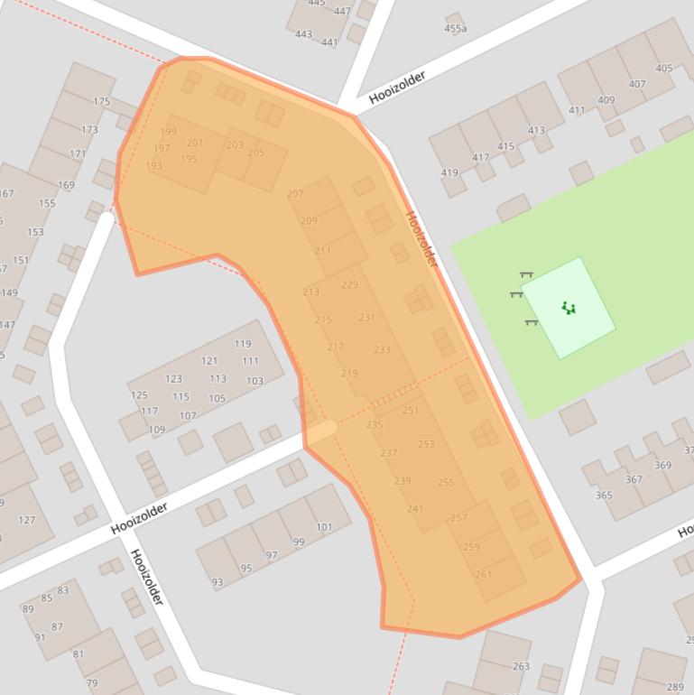 Kaart van postcodegebied 9205CM.