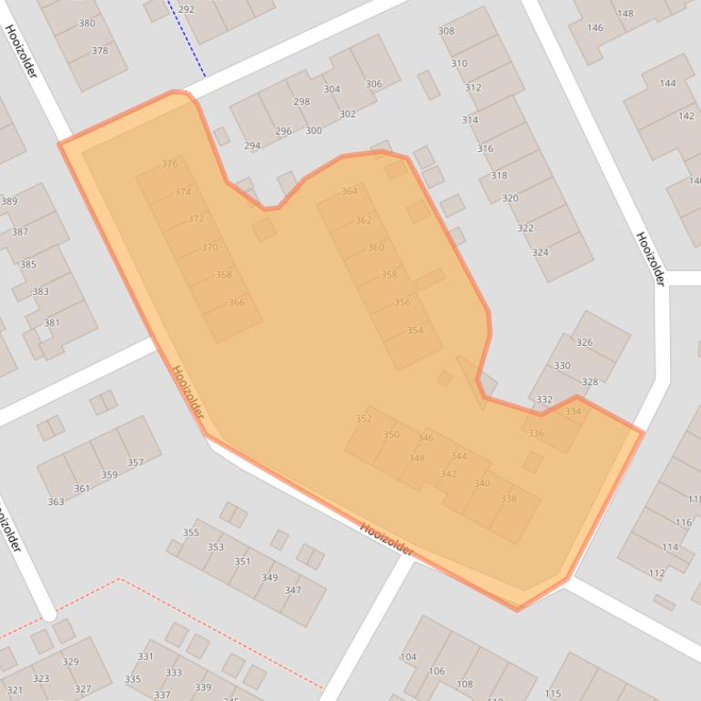 Kaart van postcodegebied 9205CV.