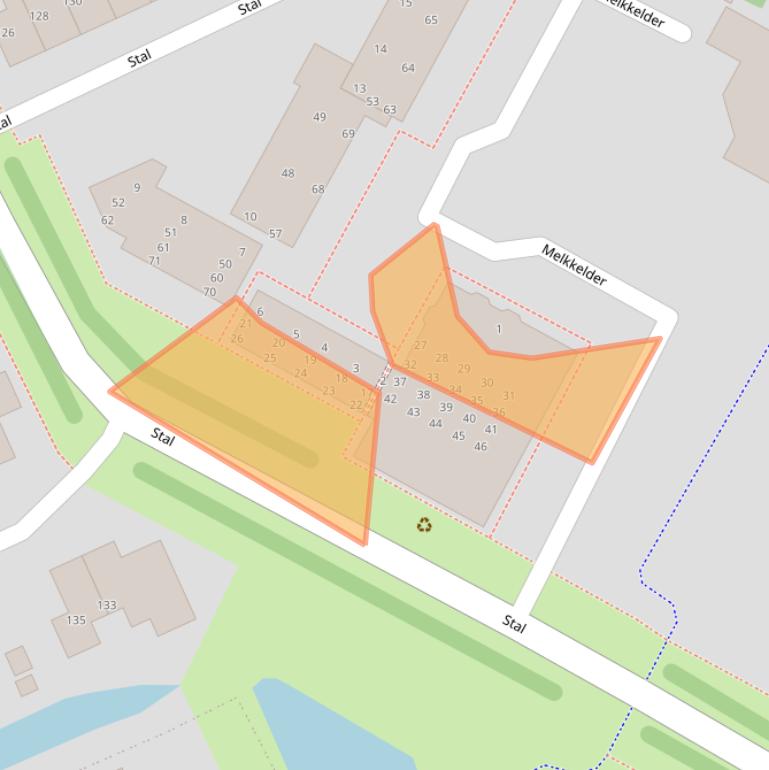 Kaart van postcodegebied 9205DB.