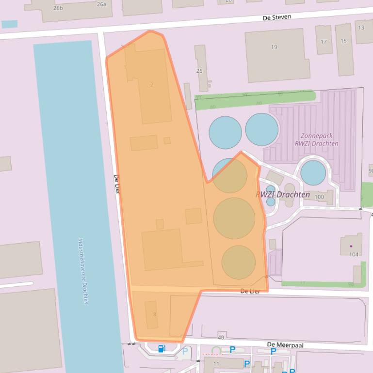 Kaart van postcodegebied 9206BH.