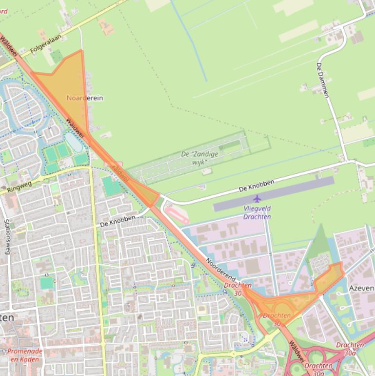 Kaart van postcodegebied 9207AK.