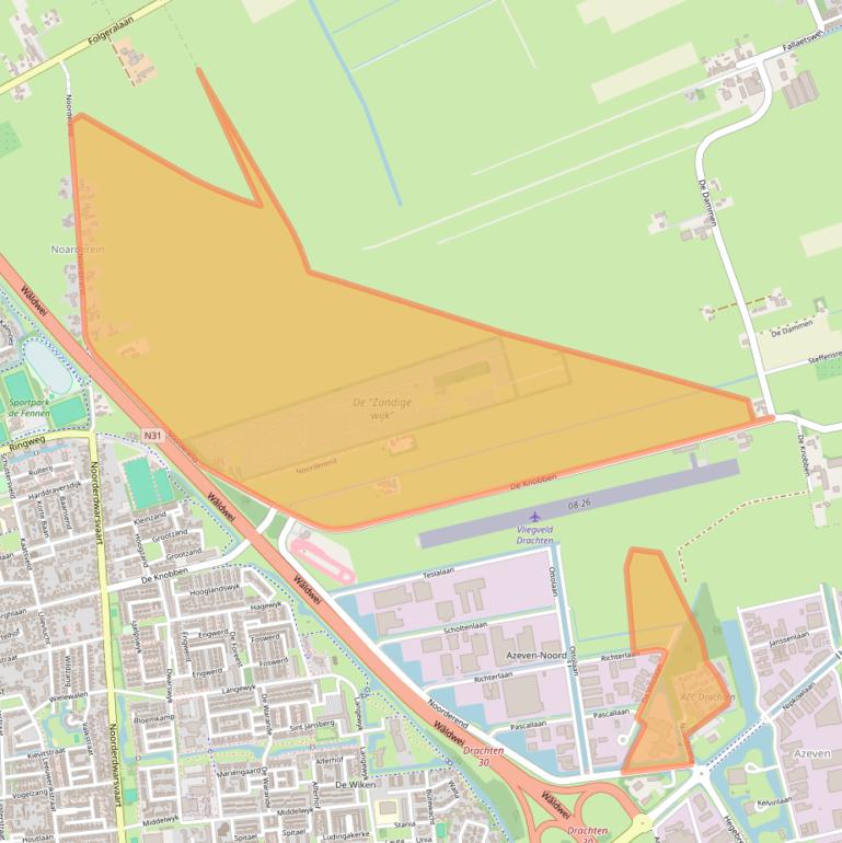 Kaart van postcodegebied 9207AL.