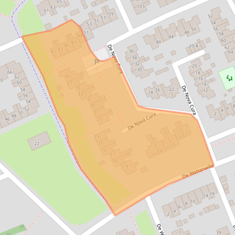 Kaart van postcodegebied 9207BN.