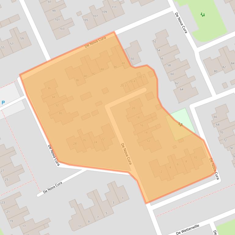 Kaart van postcodegebied 9207BW.