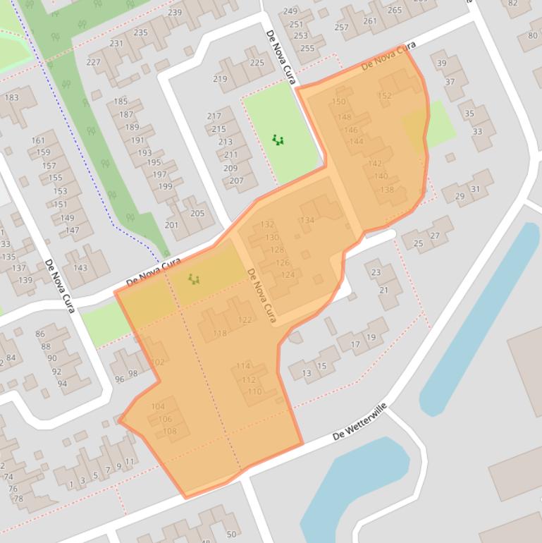 Kaart van postcodegebied 9207BZ.