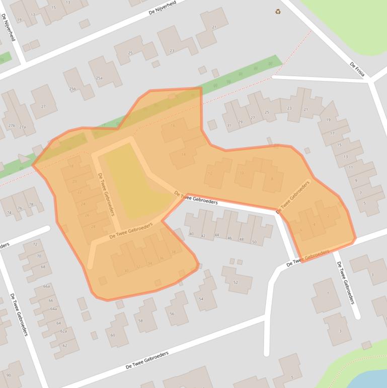 Kaart van postcodegebied 9207CE.