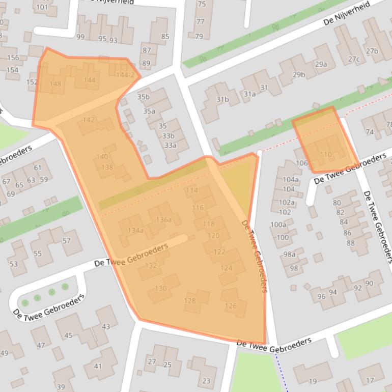 Kaart van postcodegebied 9207CJ.