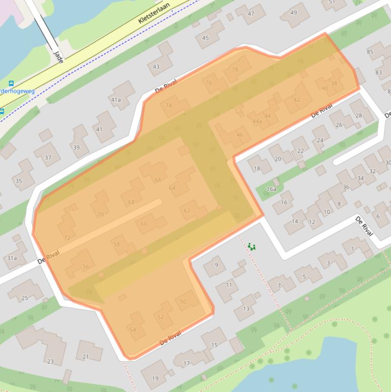 Kaart van postcodegebied 9207CS.