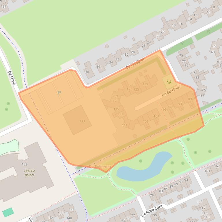 Kaart van postcodegebied 9207DD.