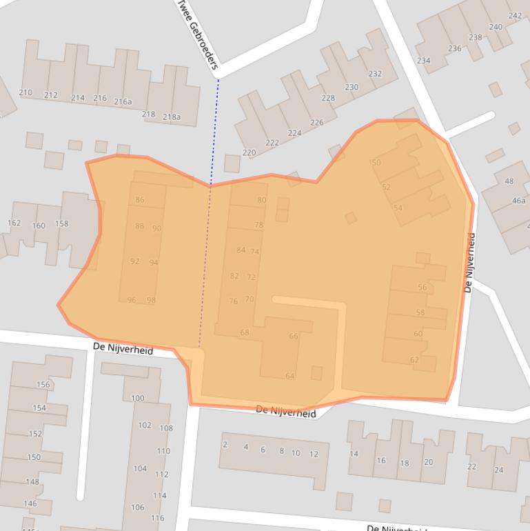 Kaart van postcodegebied 9207DL.