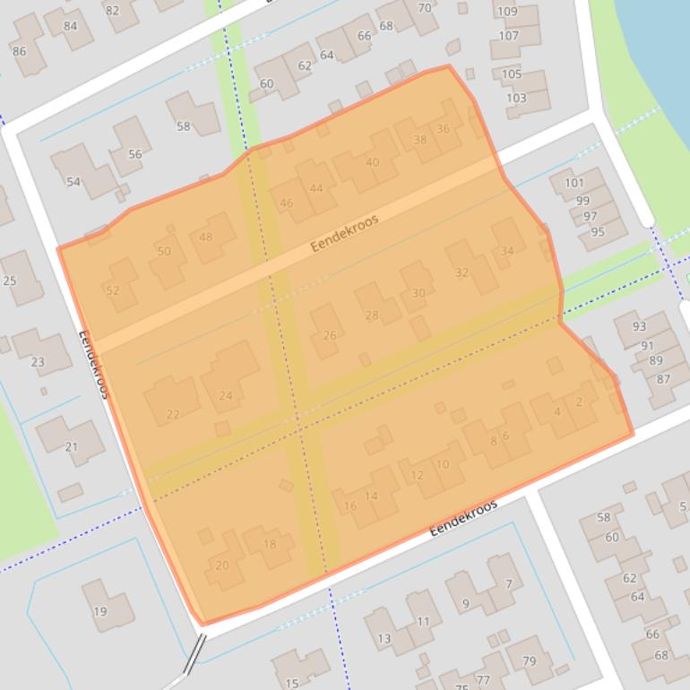 Kaart van postcodegebied 9207DS.