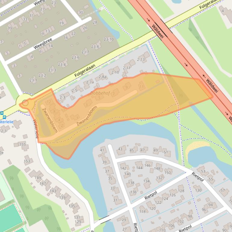 Kaart van postcodegebied 9207DV.