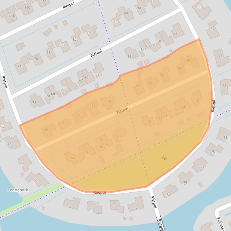 Kaart van postcodegebied 9207EG.