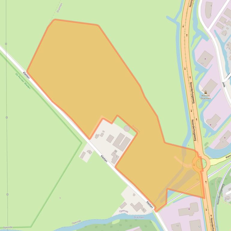 Kaart van postcodegebied 9207GM.