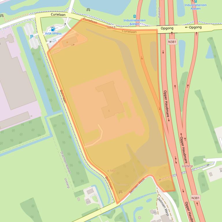 Kaart van postcodegebied 9207HA.