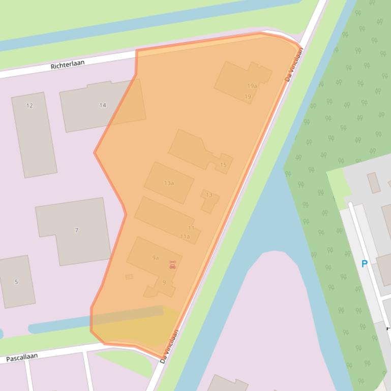 Kaart van postcodegebied 9207JN.