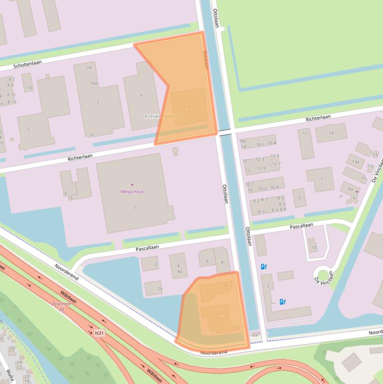 Kaart van postcodegebied 9207JP.