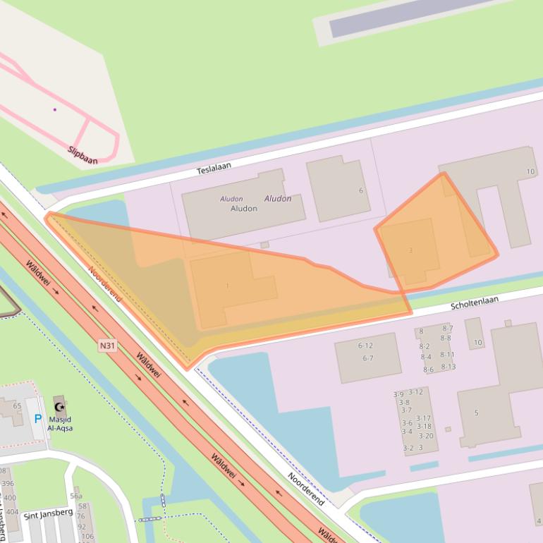 Kaart van postcodegebied 9207JW.