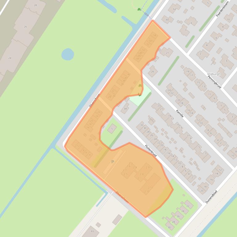 Kaart van postcodegebied 9207KC.