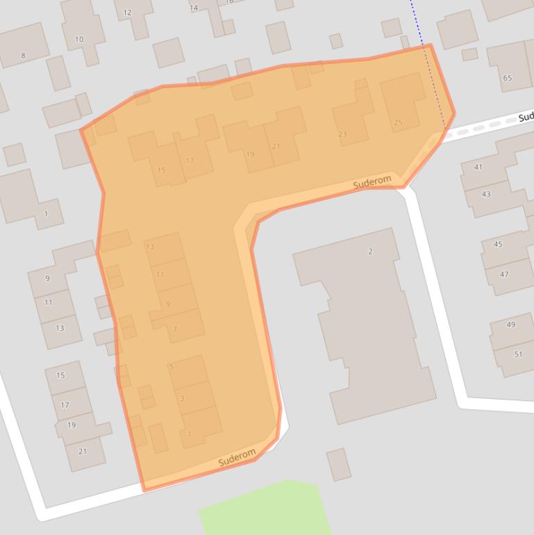 Kaart van postcodegebied 9212PP.