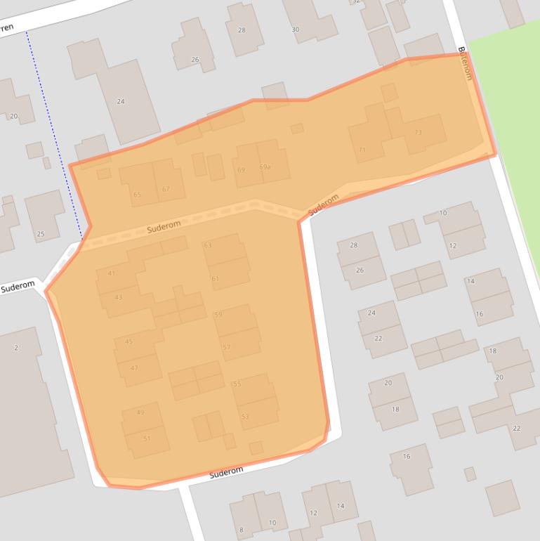 Kaart van postcodegebied 9212PR.