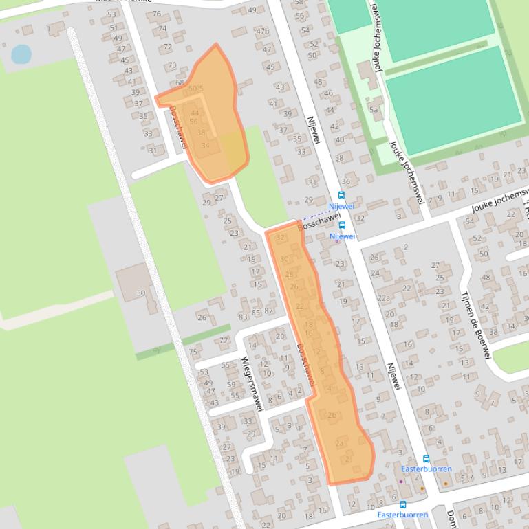 Kaart van postcodegebied 9212RH.