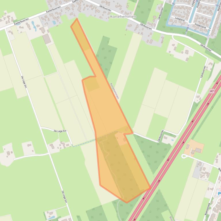 Kaart van postcodegebied 9212TW.