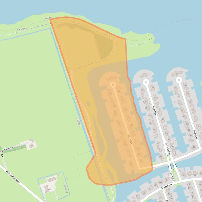 Kaart van postcodegebied 9213RJ.