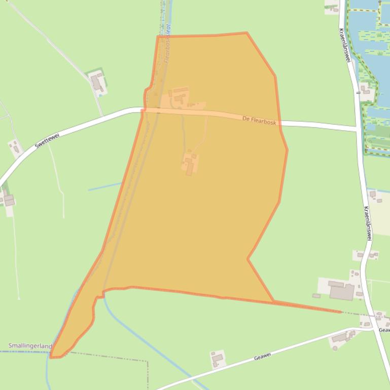 Kaart van postcodegebied 9215VP.