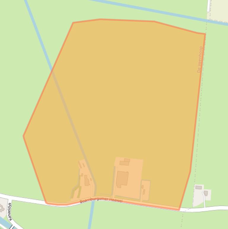 Kaart van postcodegebied 9215VW.