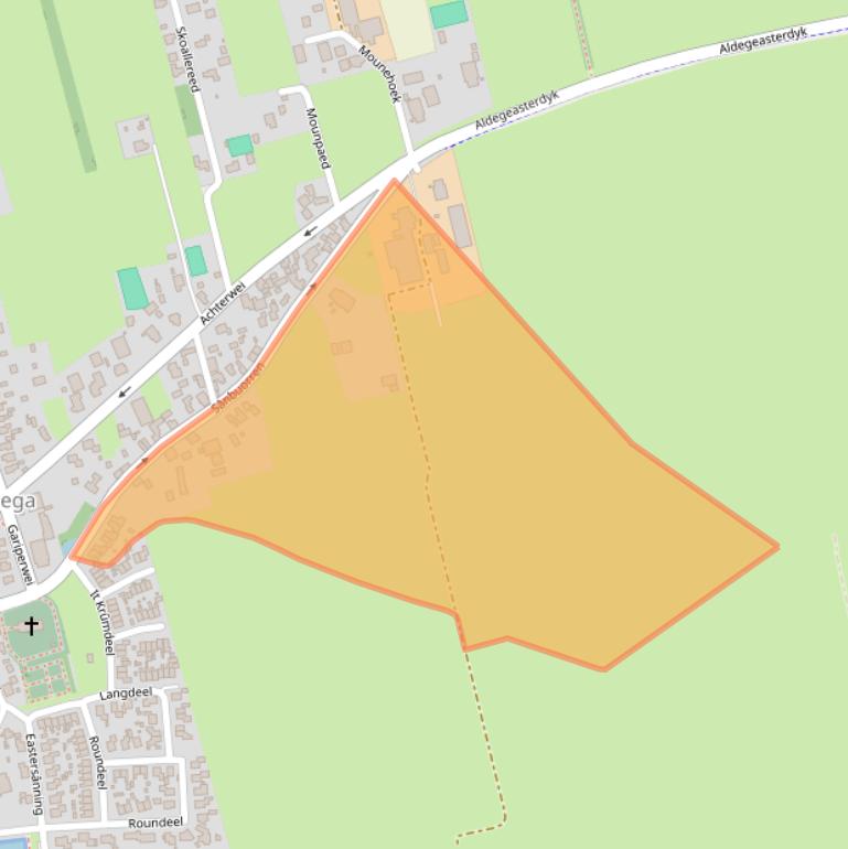 Kaart van postcodegebied 9216VC.