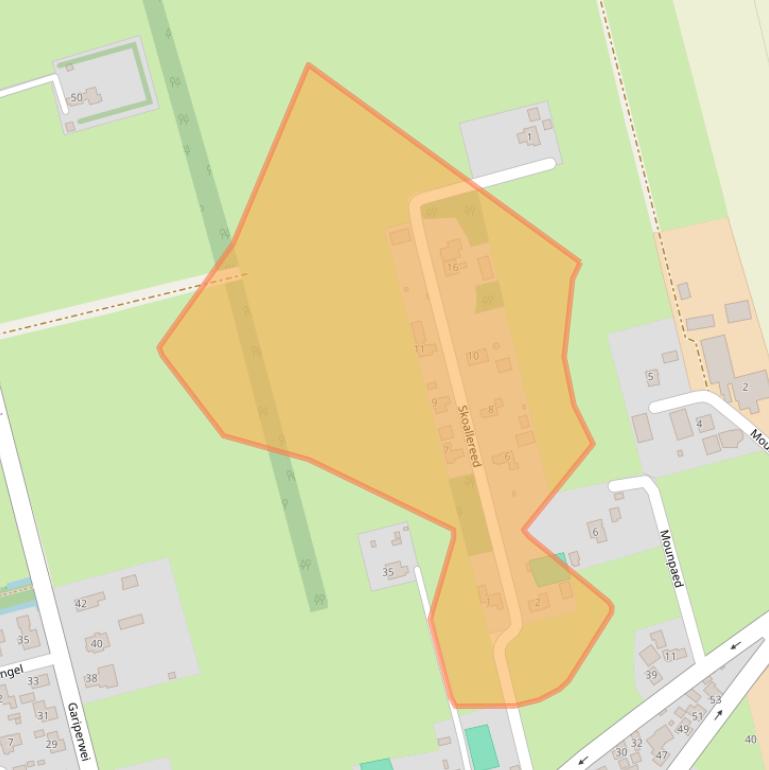 Kaart van postcodegebied 9216VE.