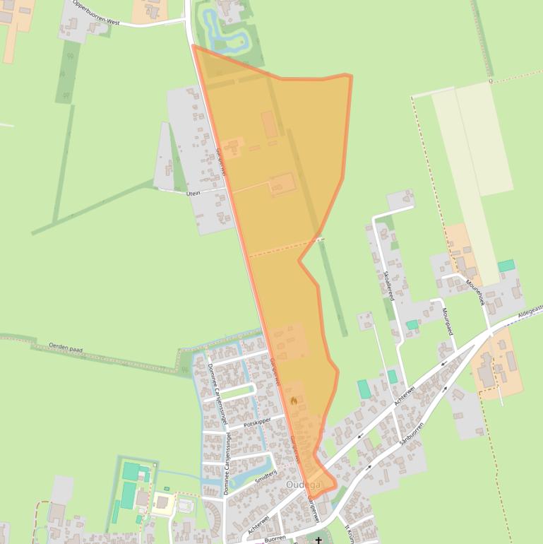 Kaart van postcodegebied 9216VK.