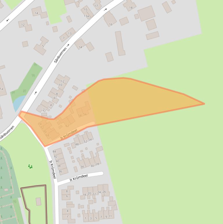 Kaart van postcodegebied 9216VR.