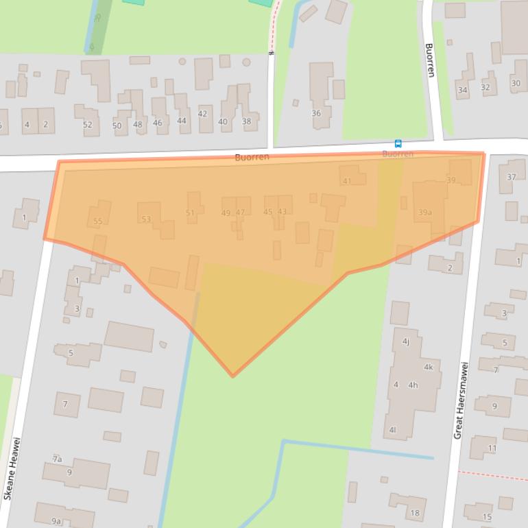 Kaart van postcodegebied 9216WC.