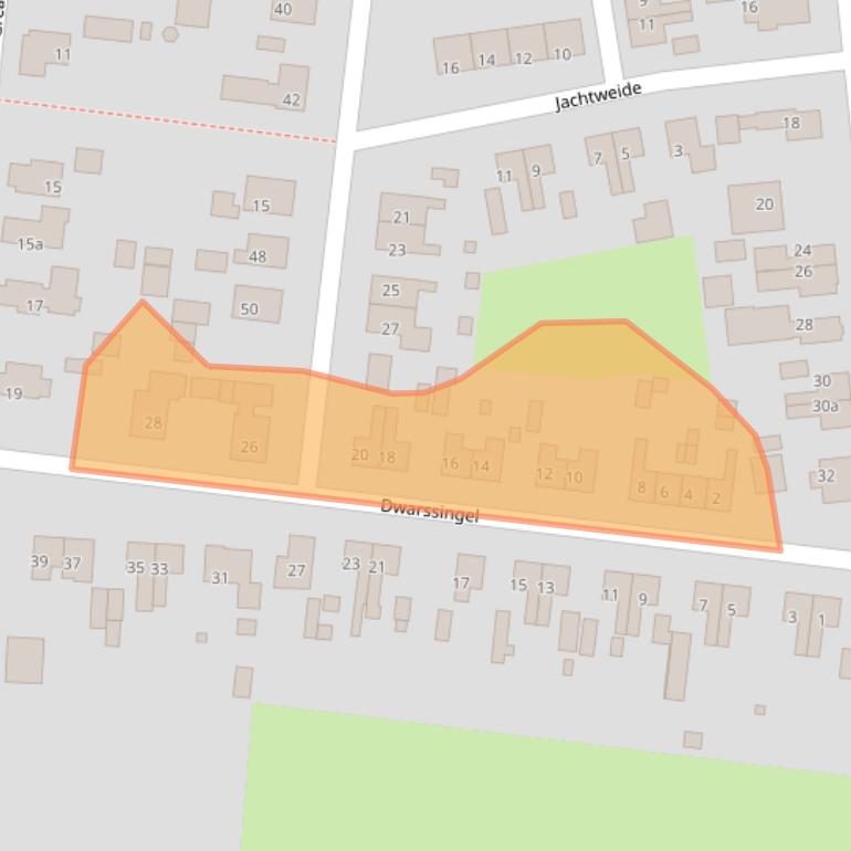 Kaart van postcodegebied 9216WN.