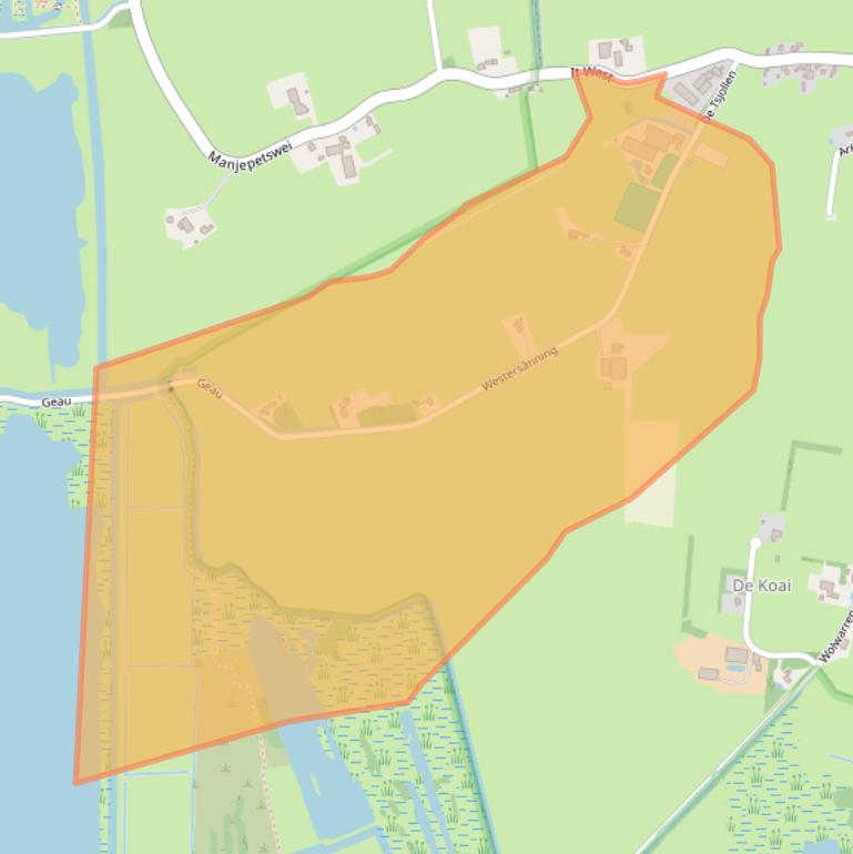 Kaart van postcodegebied 9216XH.