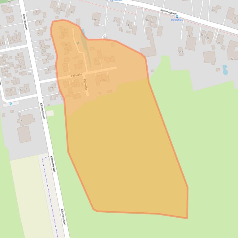 Kaart van postcodegebied 9217RR.