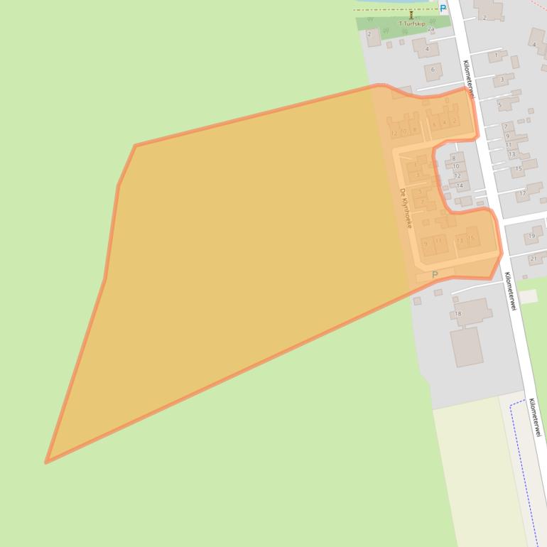 Kaart van postcodegebied 9217RT.