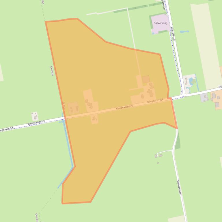 Kaart van postcodegebied 9217VS.