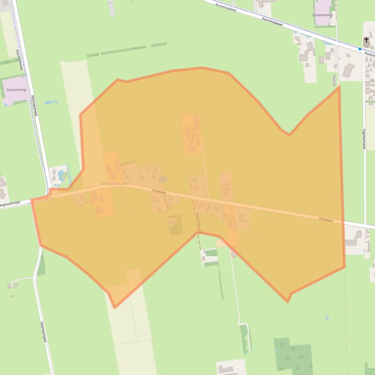 Kaart van postcodegebied 9217VT.